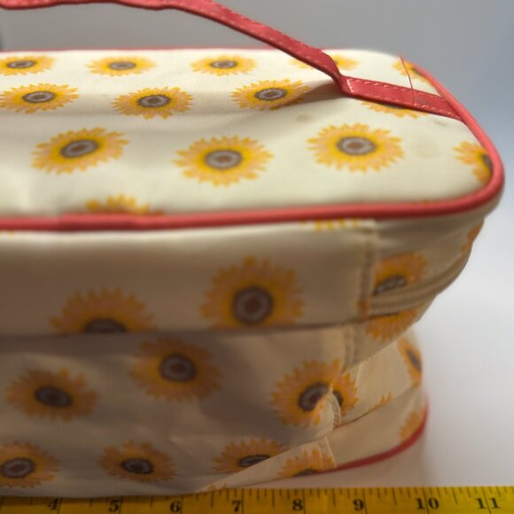 Matilda Jane Sunflower Train Case – Cosmetic or Travel Bag EUC - Picture 6 of 7